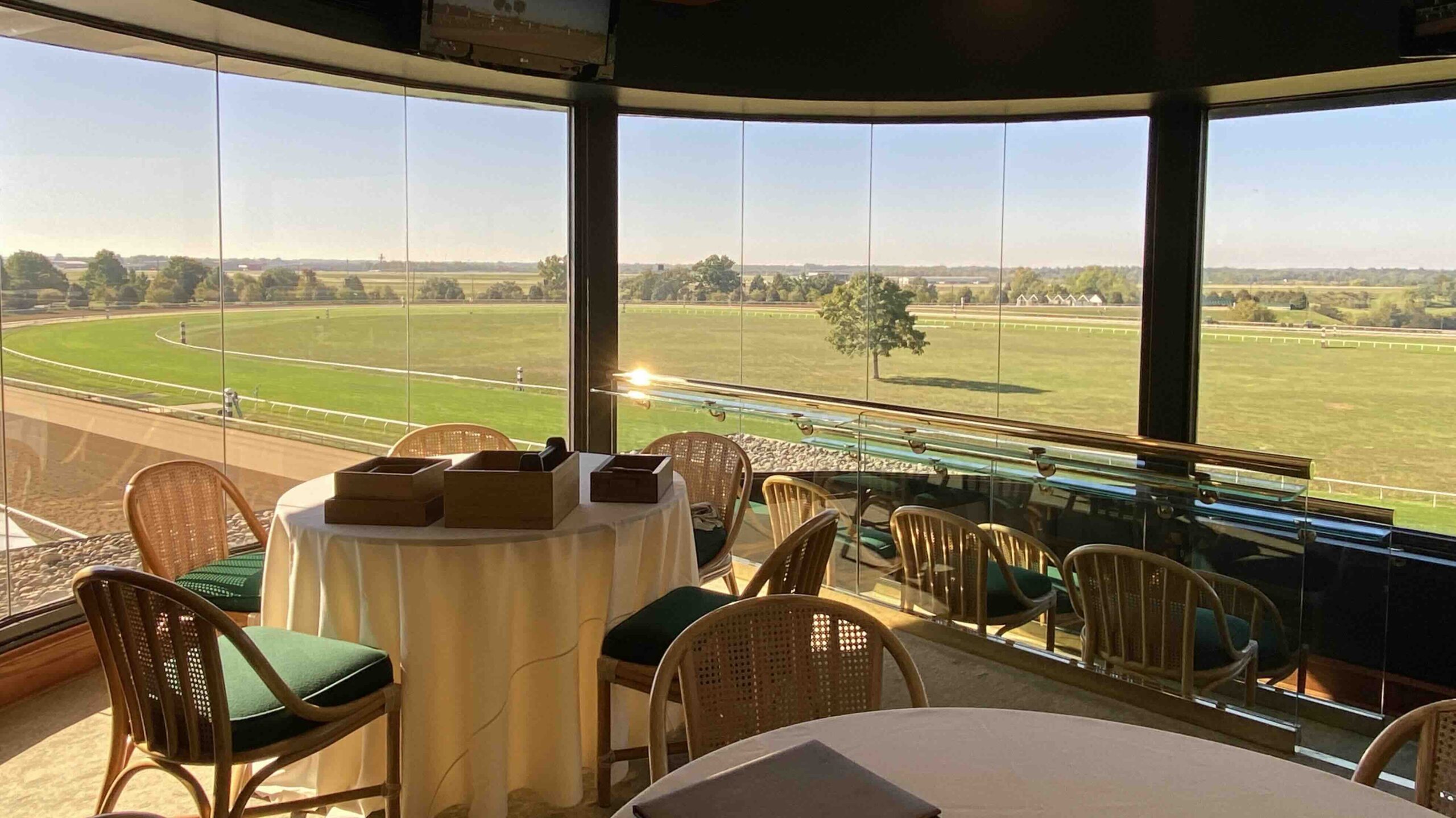 Keeneland Tours include a peek into the corporate boxes copy